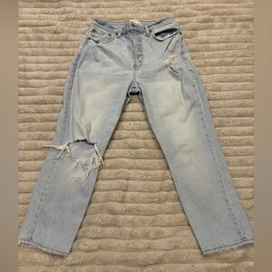 Light Wash Ripped woman’s jeans Abercrombie & fitch